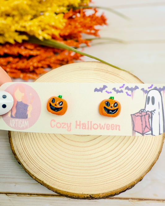 Pumpkin Grin Earrings