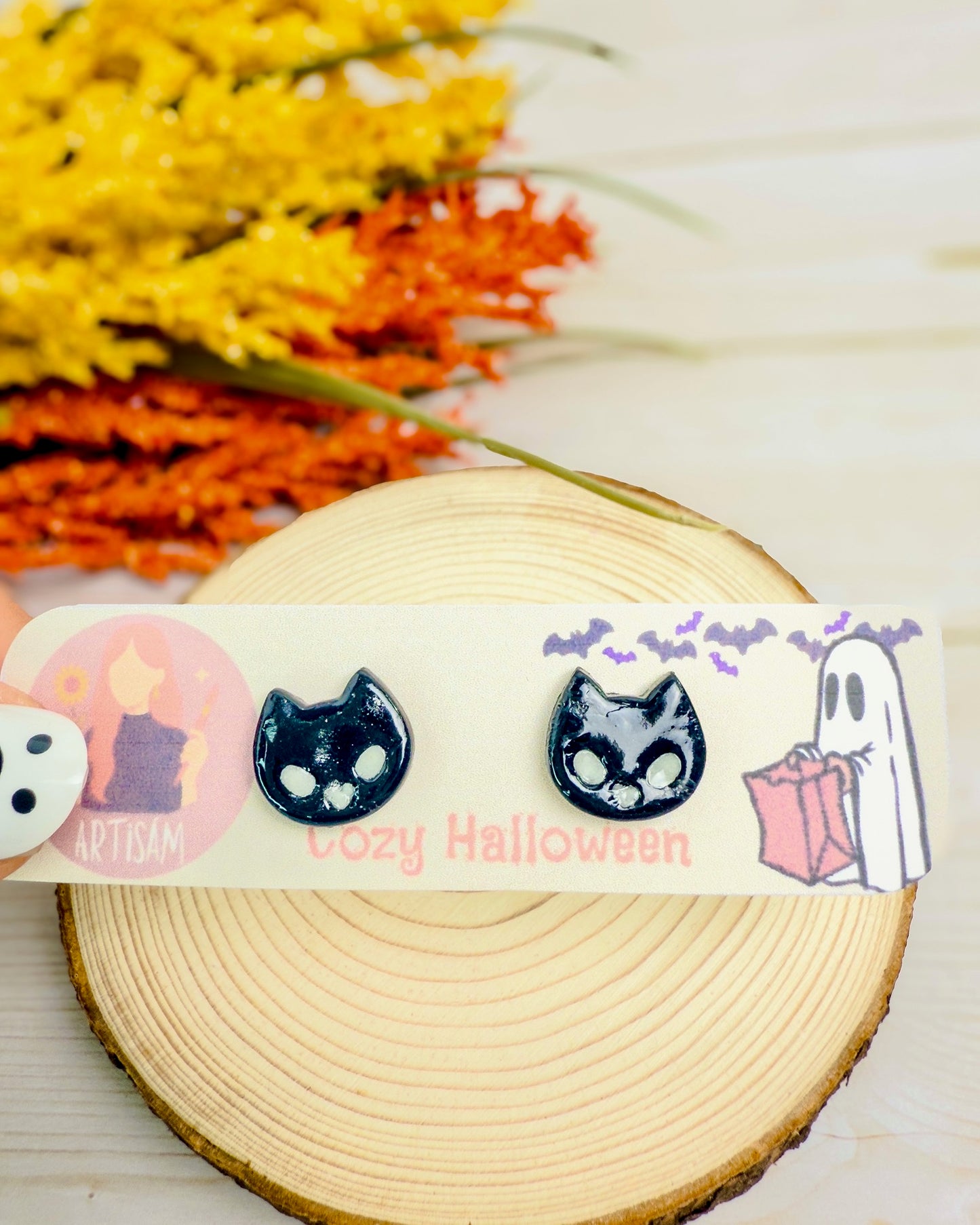 Midnight Meow Earrings